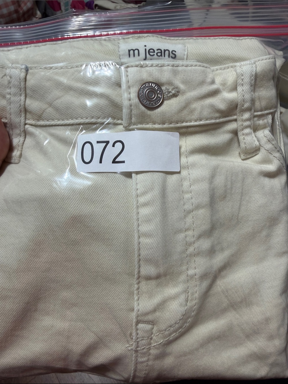 Maurices Off-White Straight-Leg Jeans